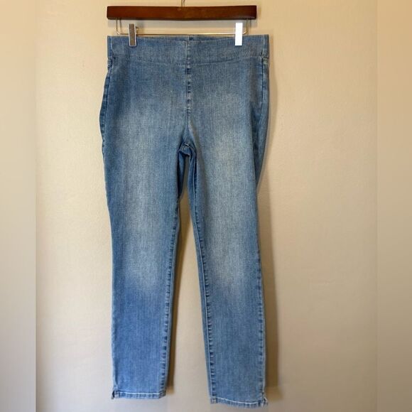 NYDJ NWOT ALINA Pull on Ankle slim straight denim jeans 6 - Picture 1 of 9
